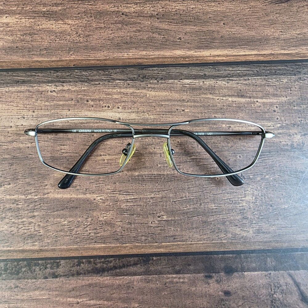 CARRERA CA7272 GUNMETAL RECTANGULAR FLEX HINGES EYEGLASSES FRAME ONLY‎ - Picture 6 of 9